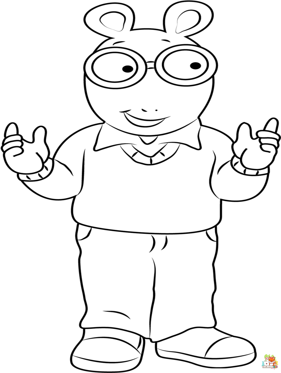 arthur coloring pages printable