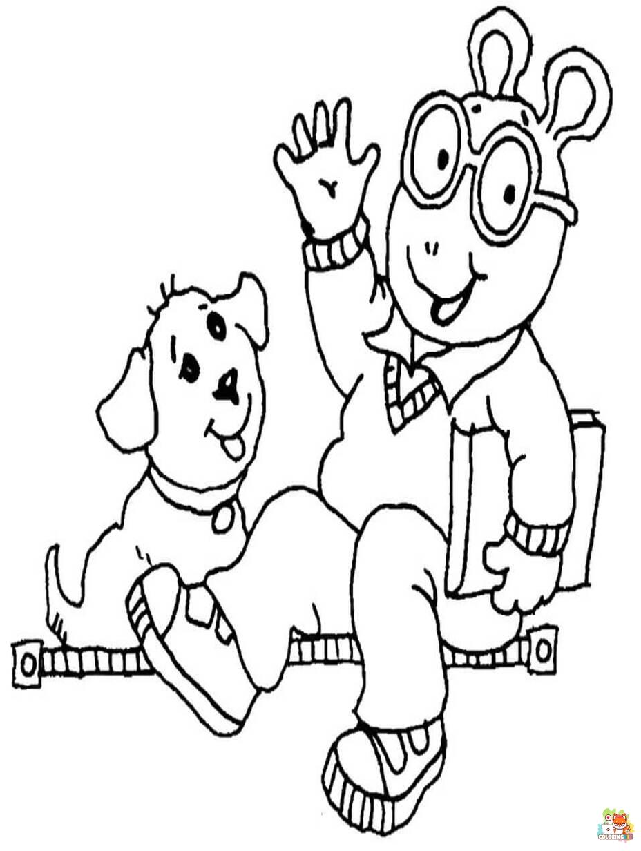 arthur coloring pages to print