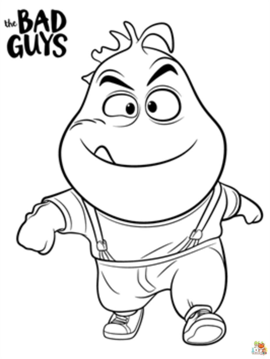 bad guy coloring pages 2