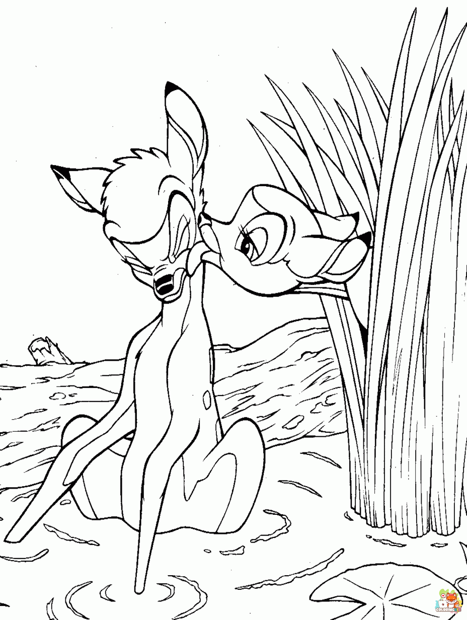 bambi coloring pages 1