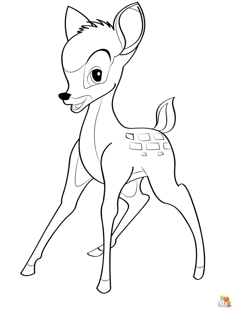 bambi coloring pages to print