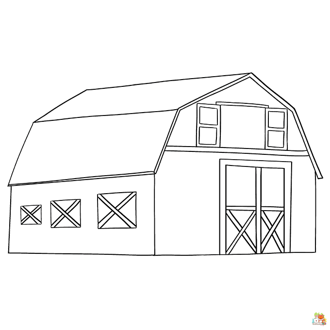 barn coloring pages printable