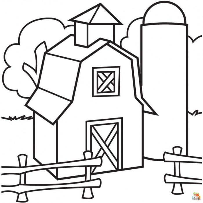 barn coloring pages to print