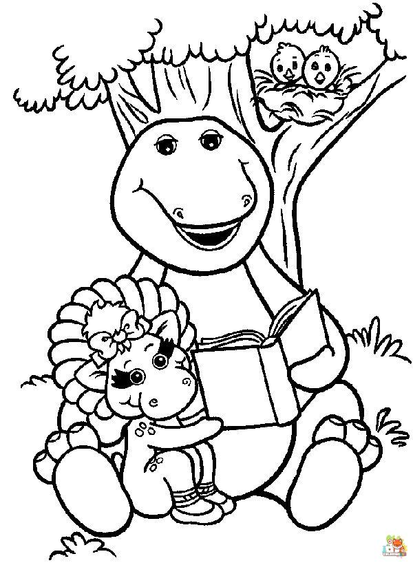 barney coloring pages 5