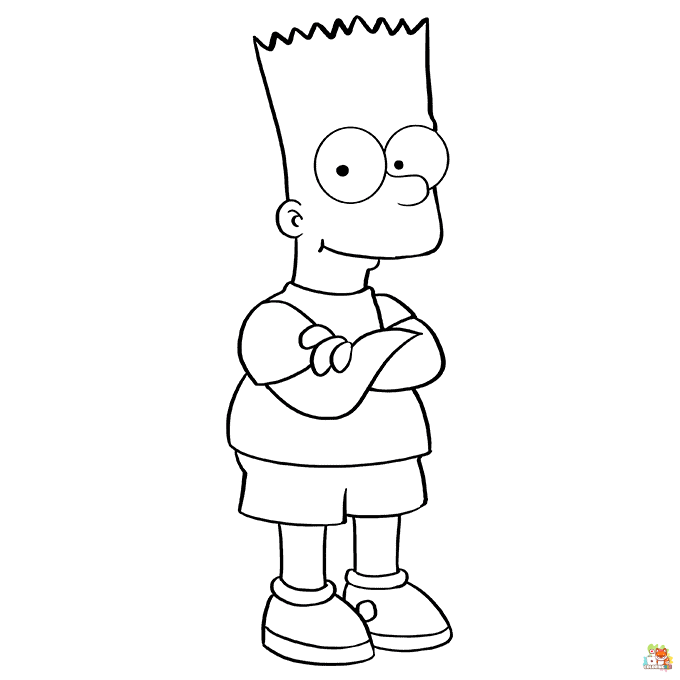 bart simpson coloring pages 2
