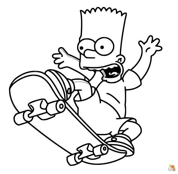 bart simpson coloring pages 3