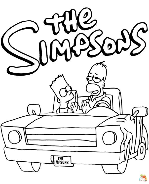 bart simpson coloring pages 4