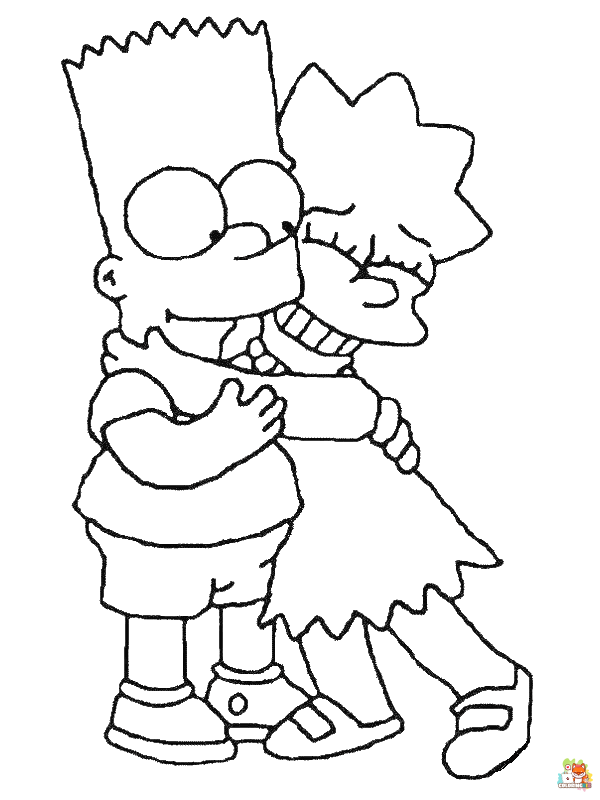 bart simpson coloring pages 5