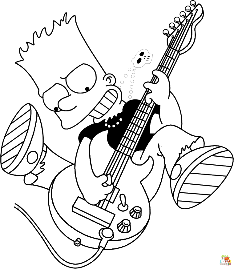 bart simpson coloring pages 6