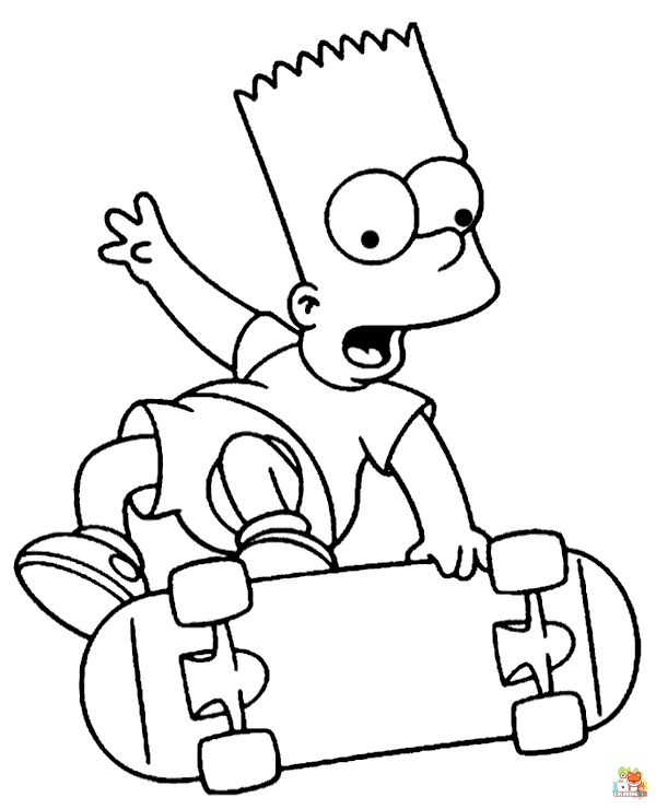 bart simpson coloring pages 7