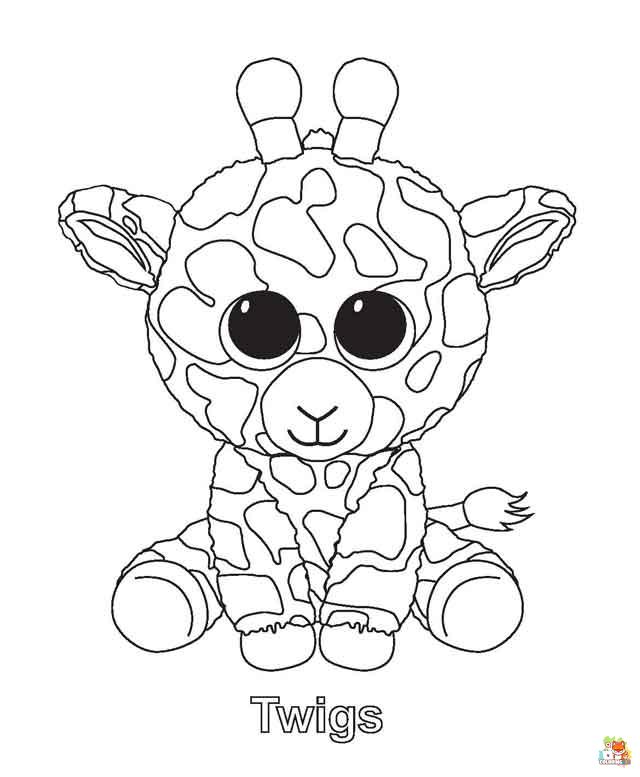 beanie boo coloring pages 7