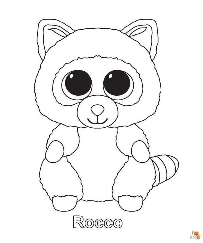 beanie boo coloring pages printable free