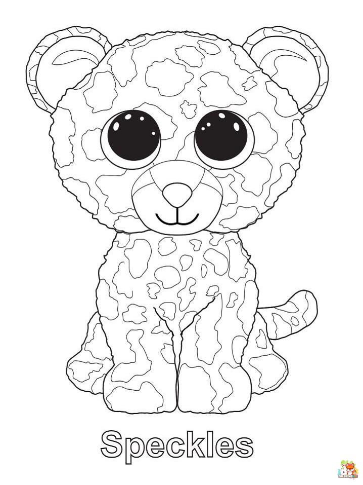beanie boo coloring pages printable