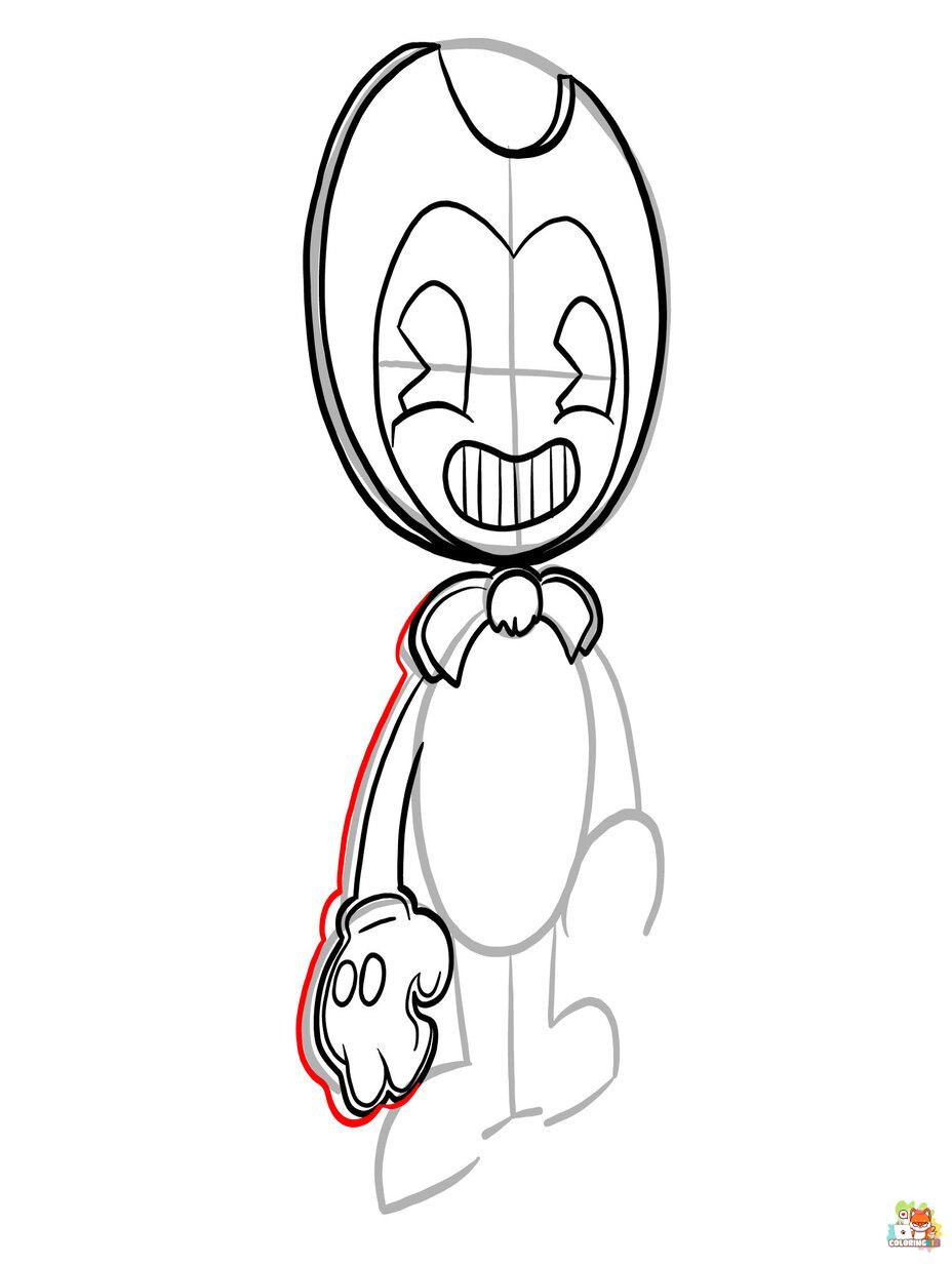 bendy coloring pages 2