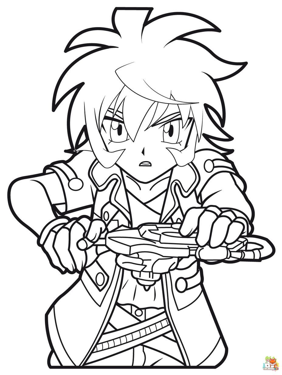 beyblade coloring pages to print