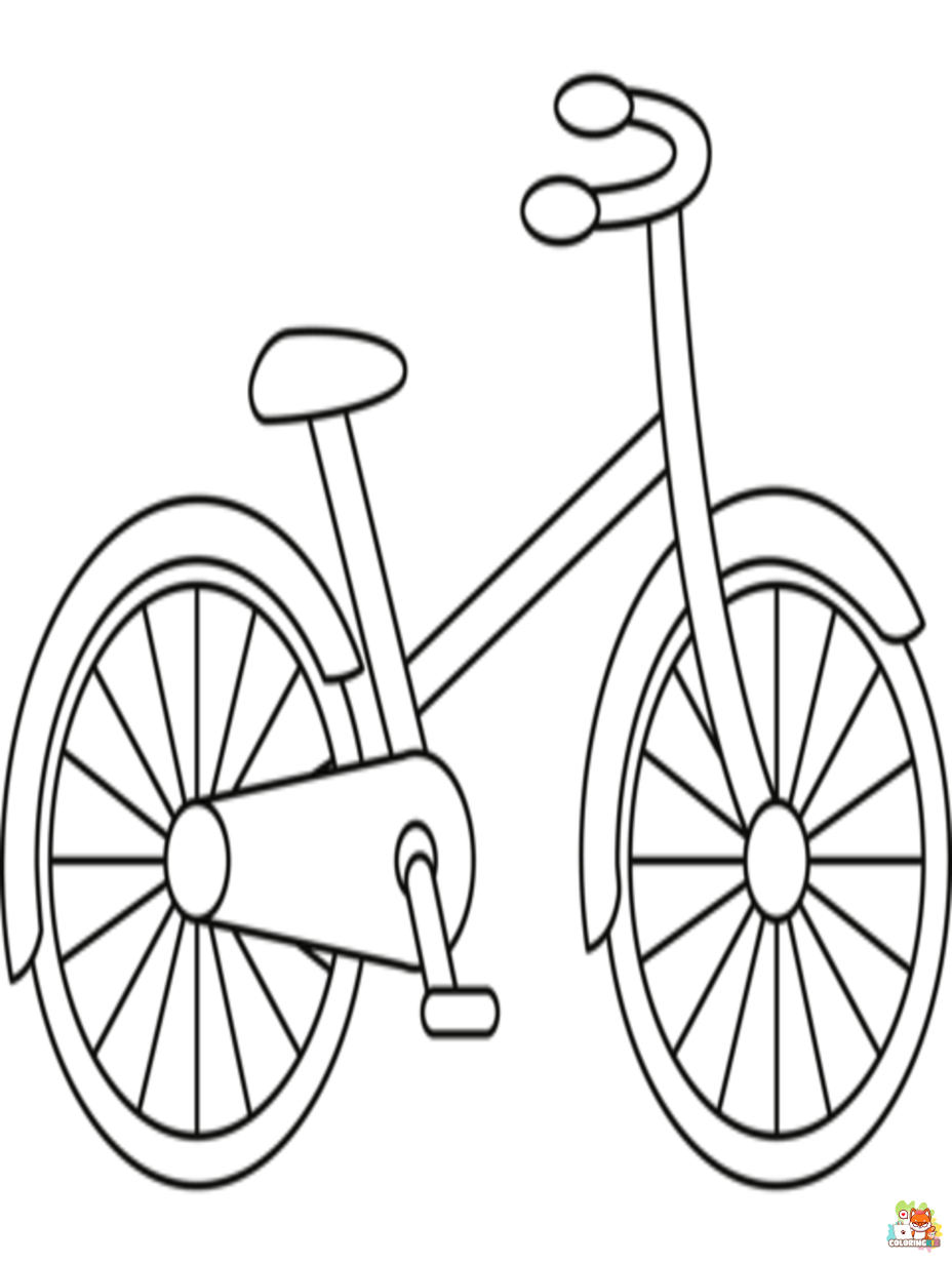 bike coloring pages free