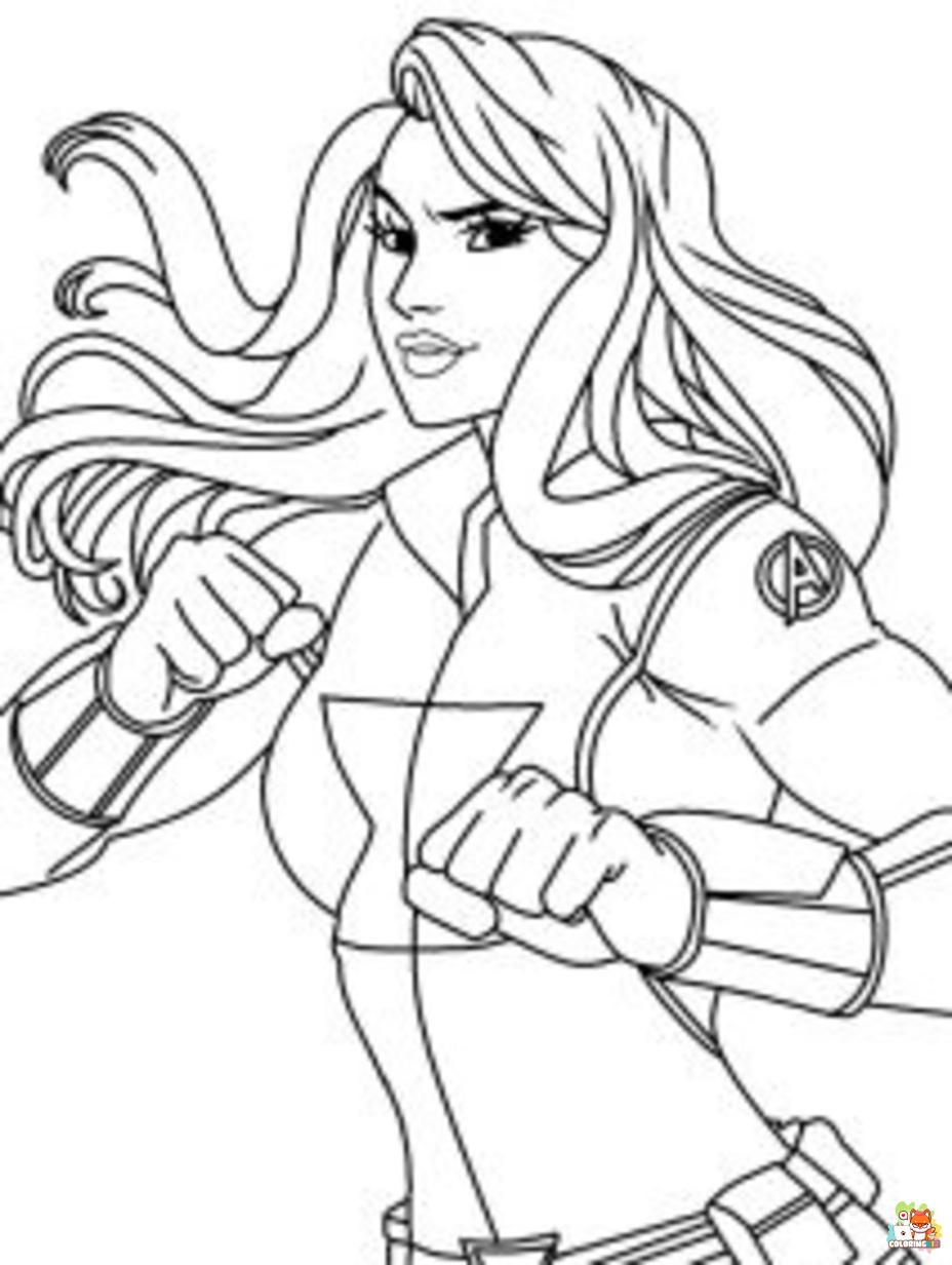 black widow coloring pages to print