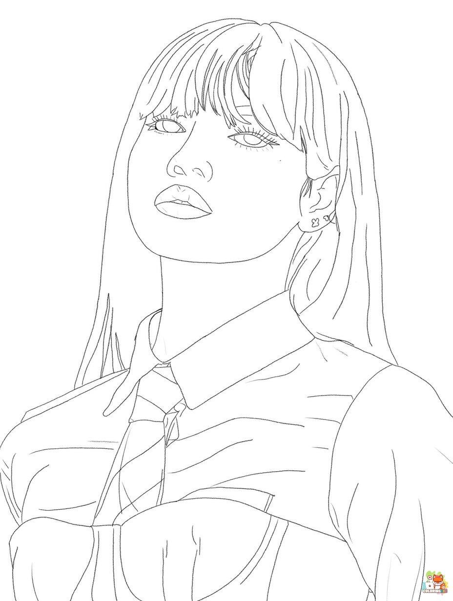 blackpink coloring pages 2