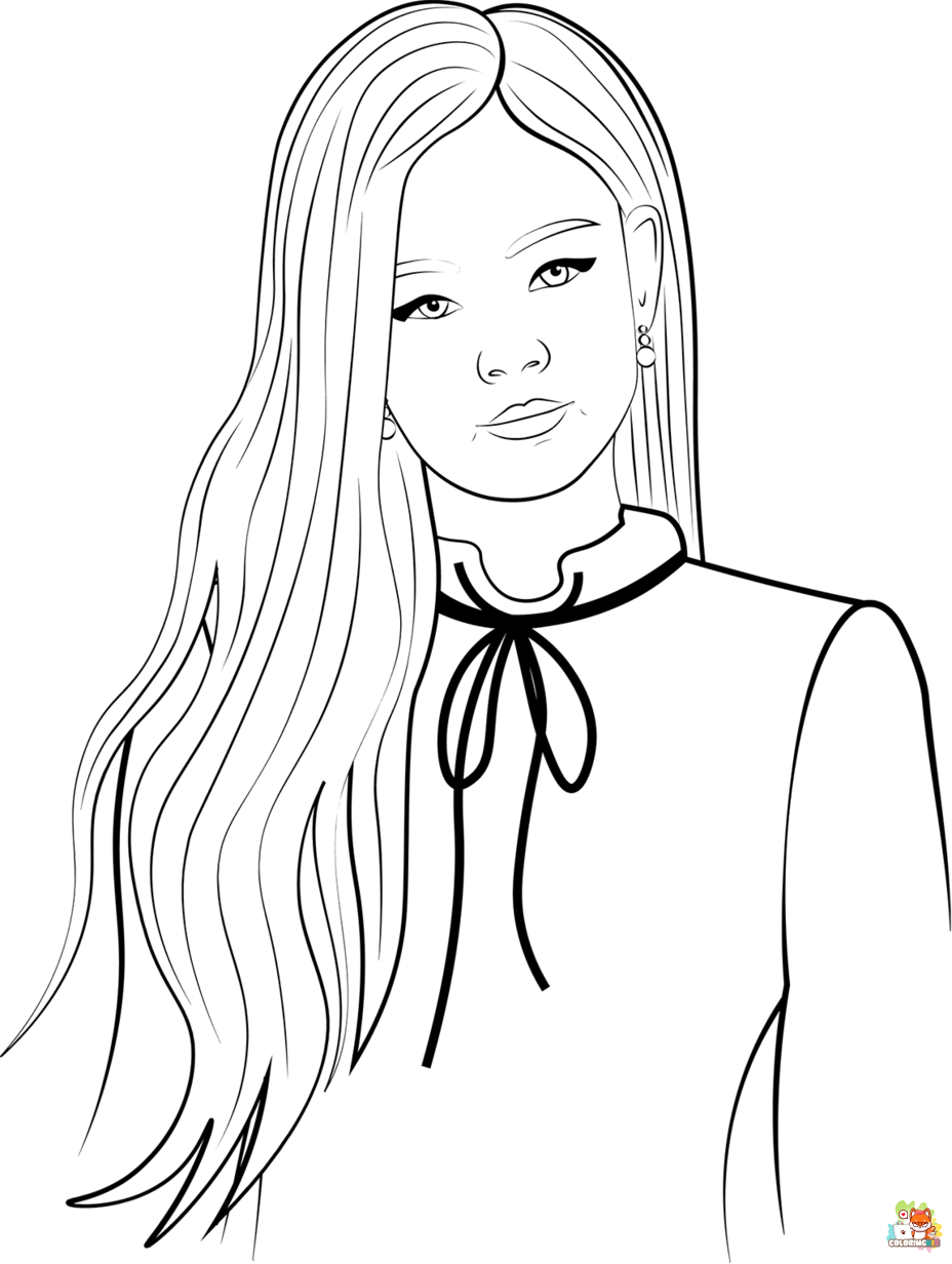 blackpink coloring pages printable
