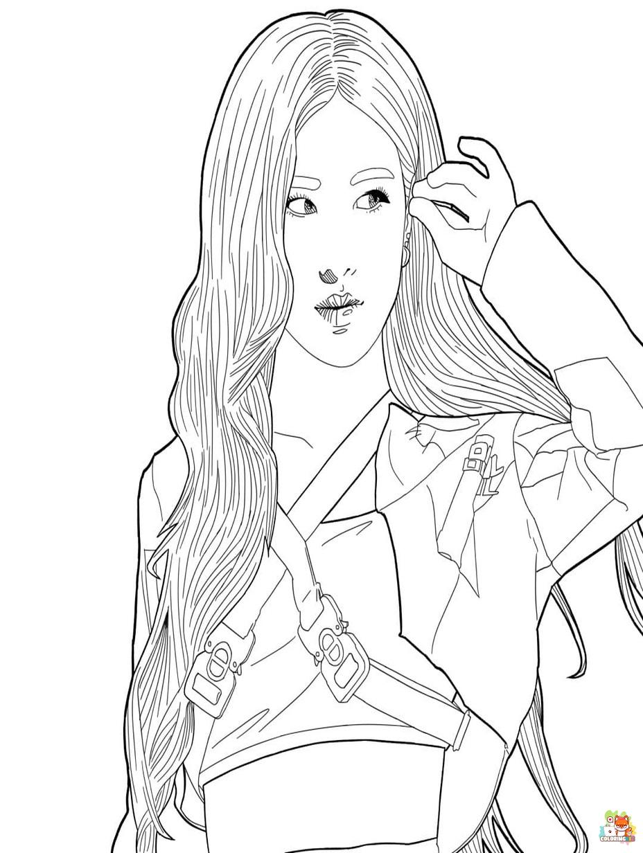 blackpink coloring pages to print