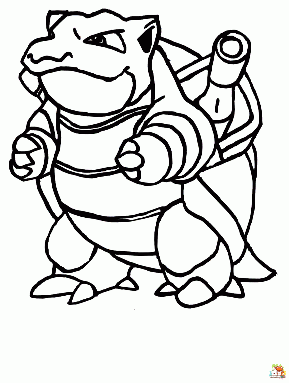 blastoise coloring pages 1