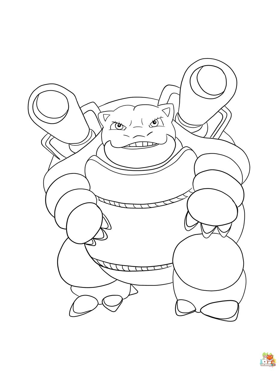 blastoise coloring pages to print