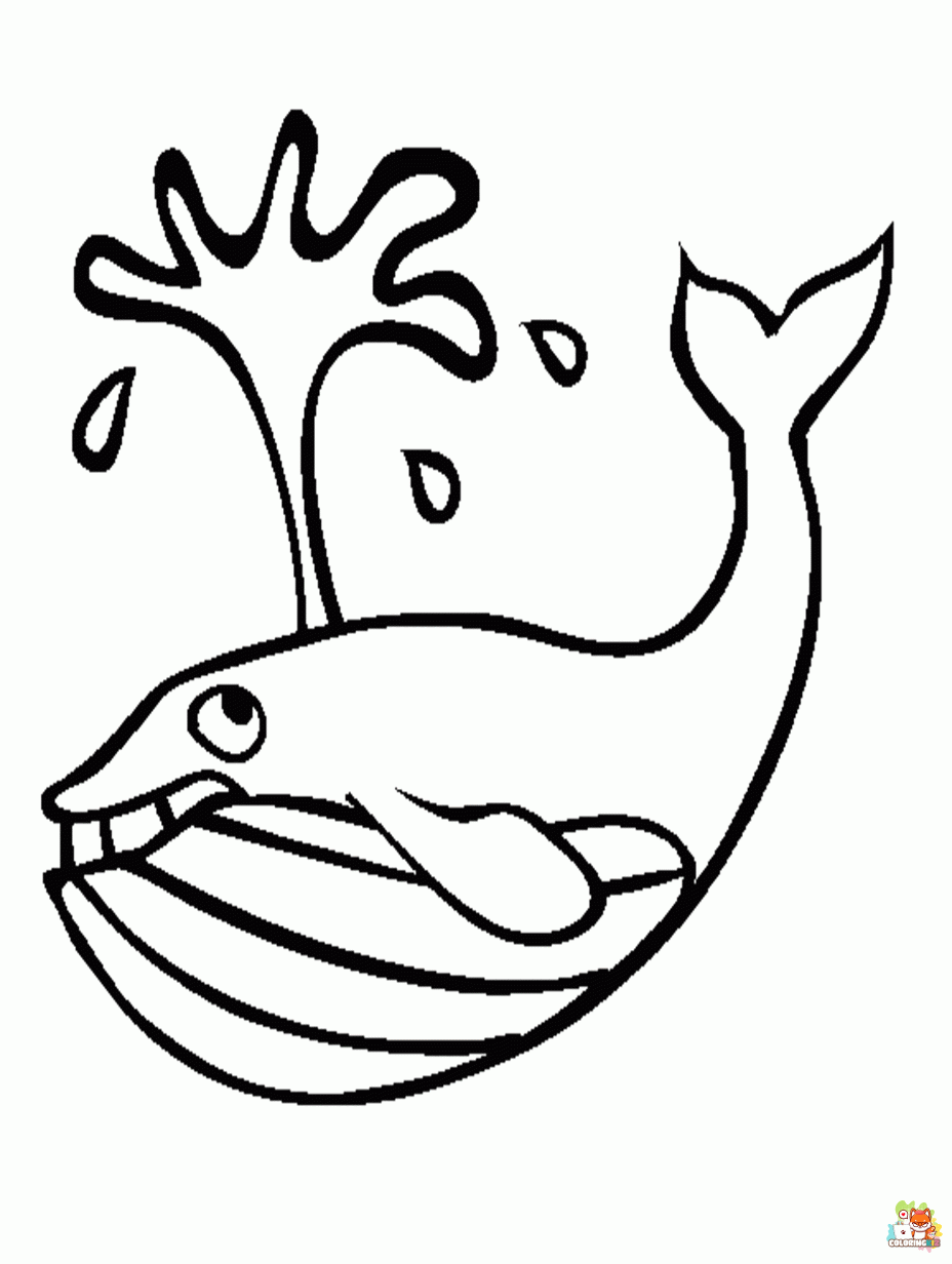 blue whale coloring pages 1