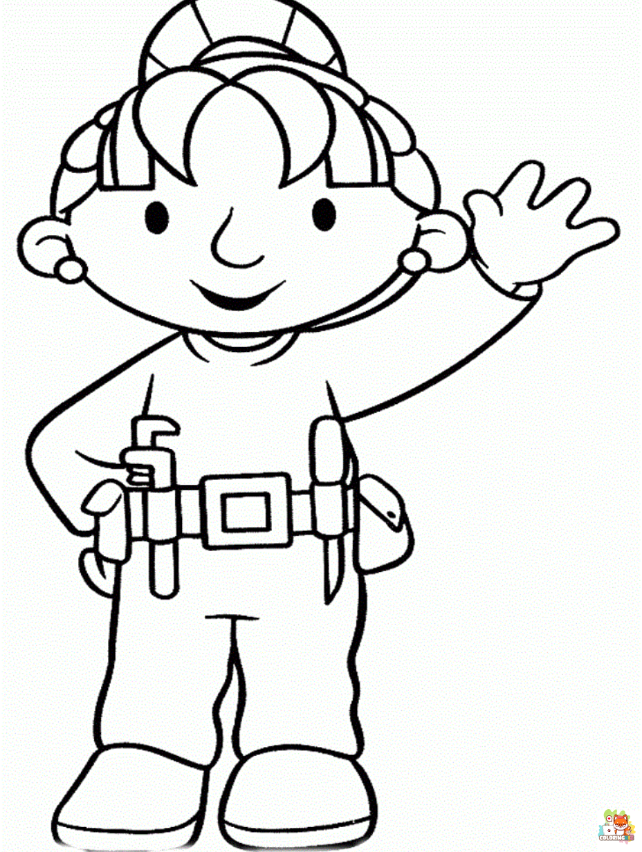 bob the builder coloring pages 1