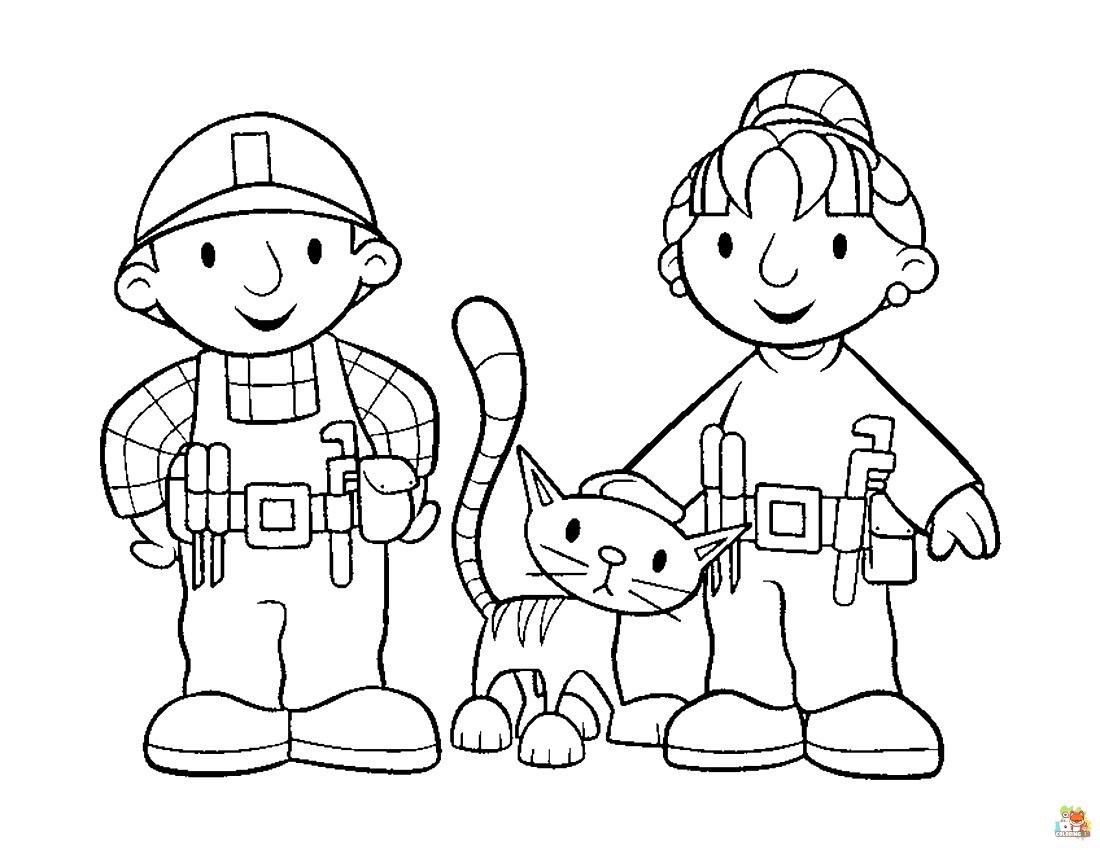 bob the builder coloring pages free