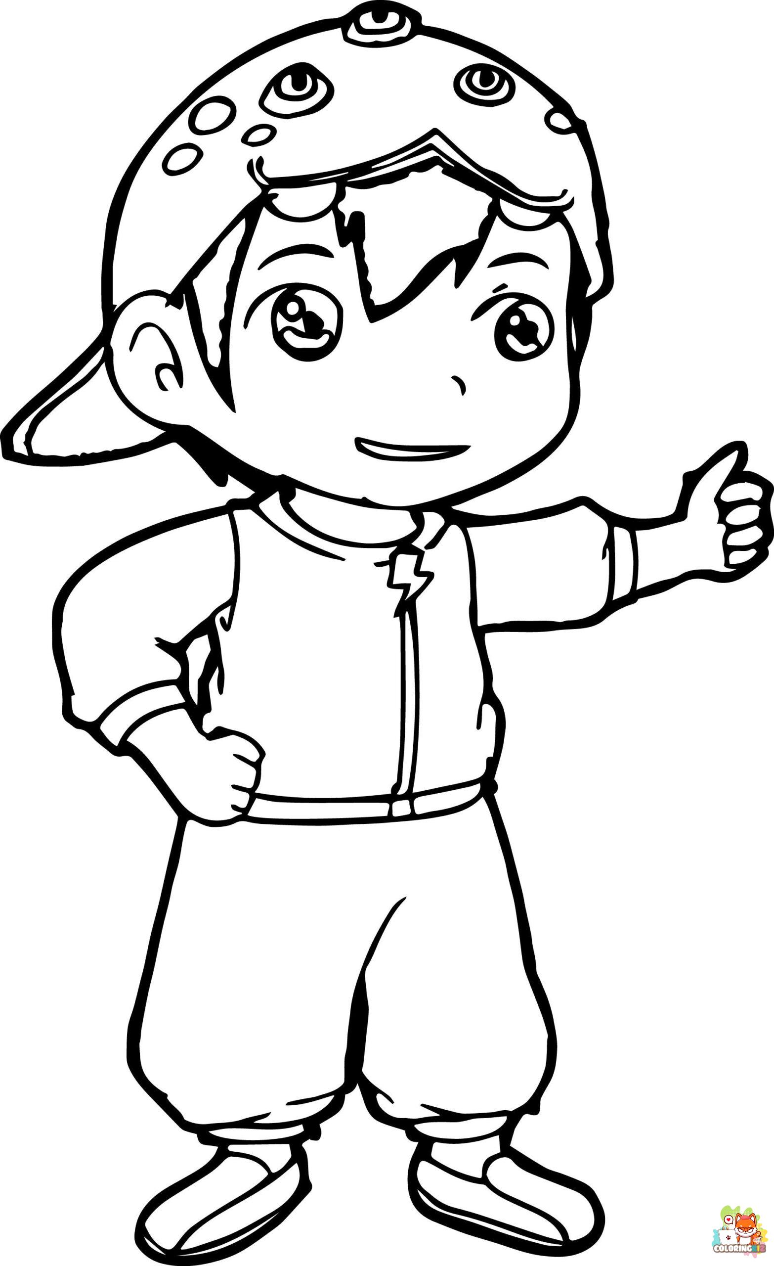 boboiboy coloring pages printable