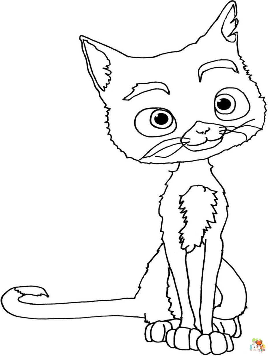 bolt and mittens coloring pages 1