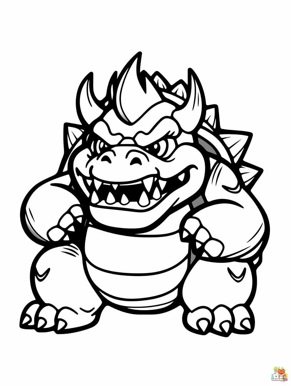 bowser coloring pages 1