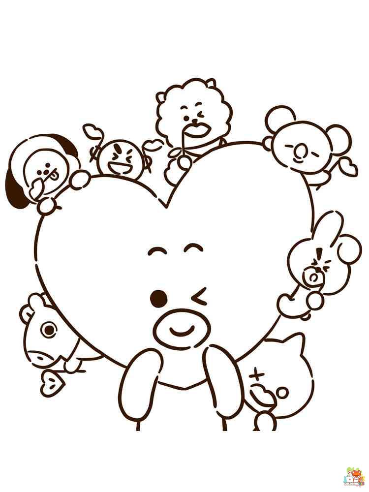 bt21 coloring pages 4