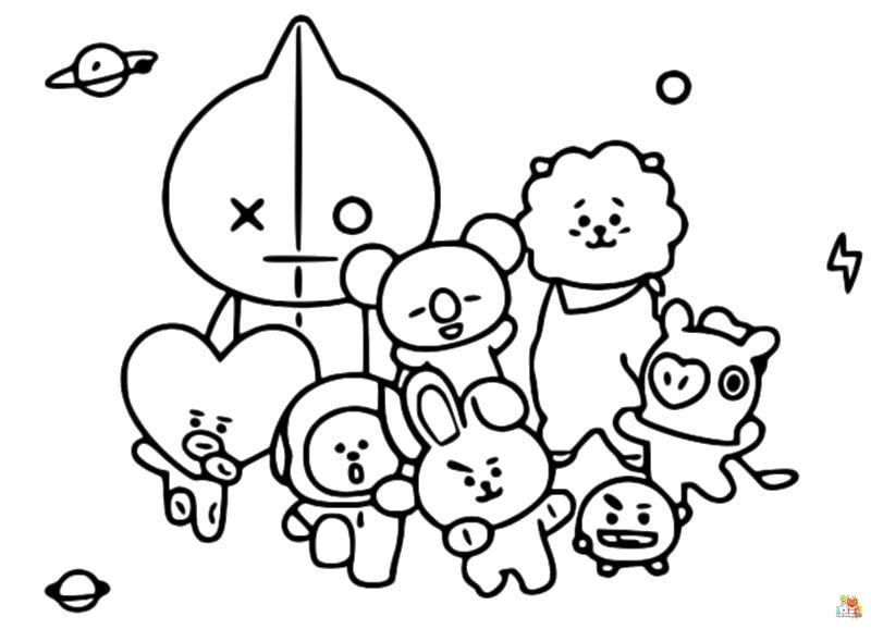 bt21 coloring pages to print