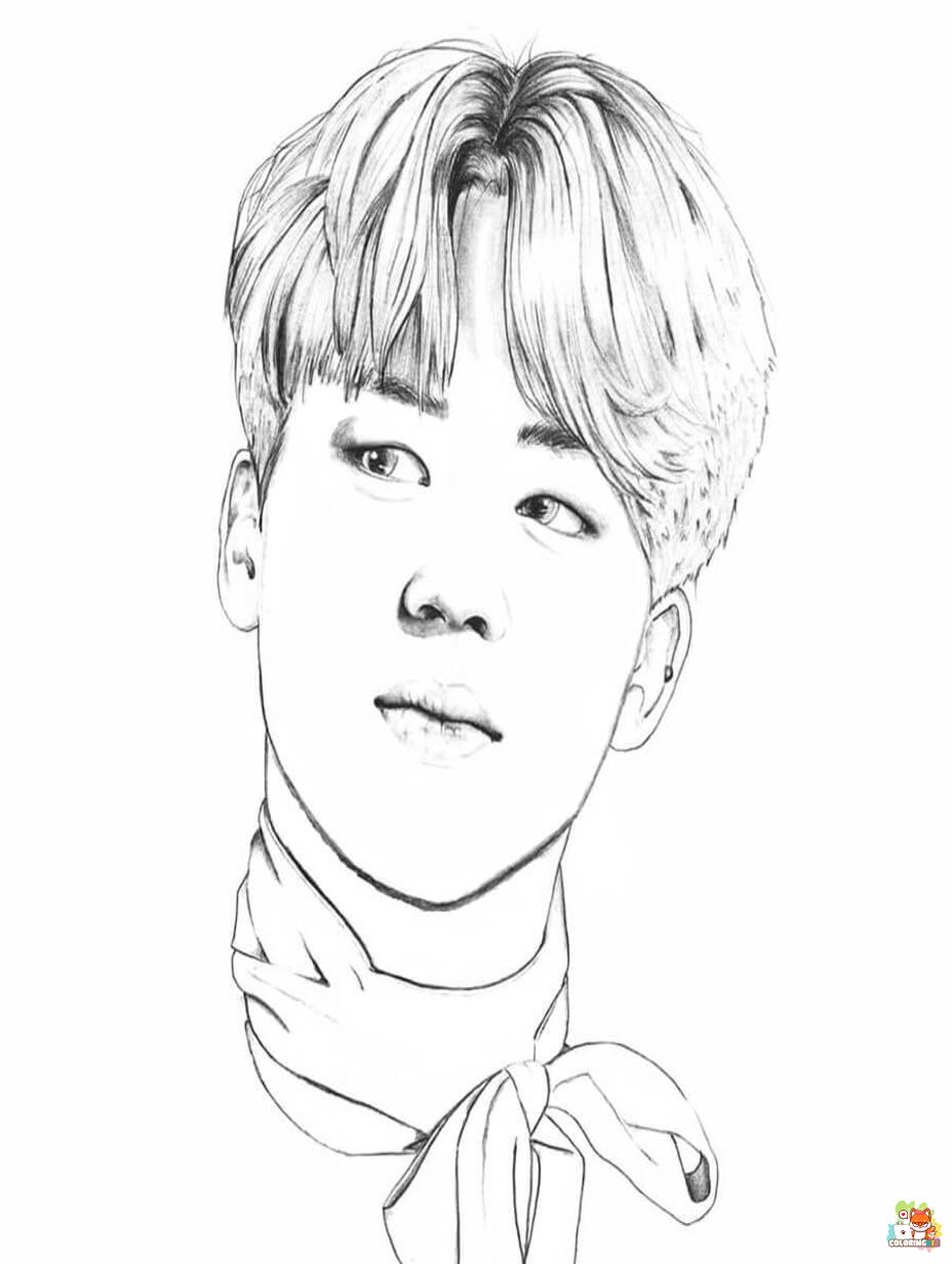 bts coloring pages printable free