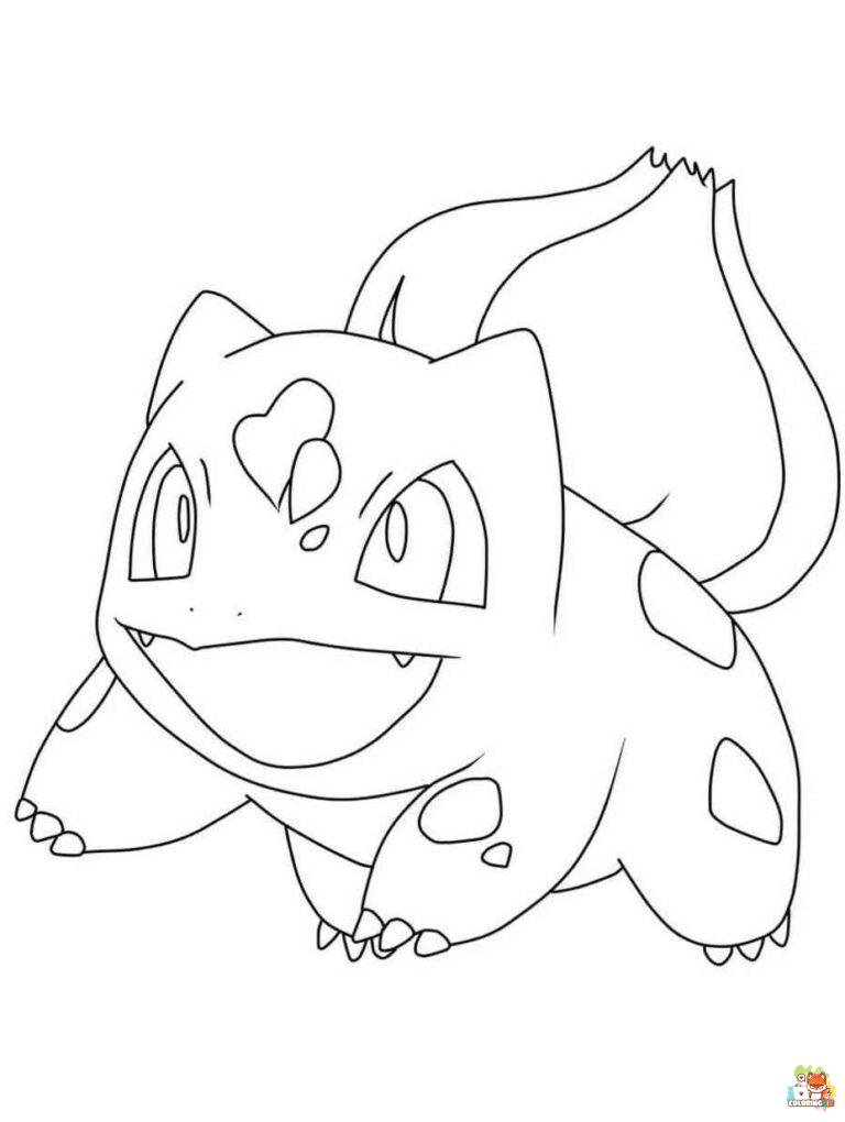 bulbasaur coloring pages printable