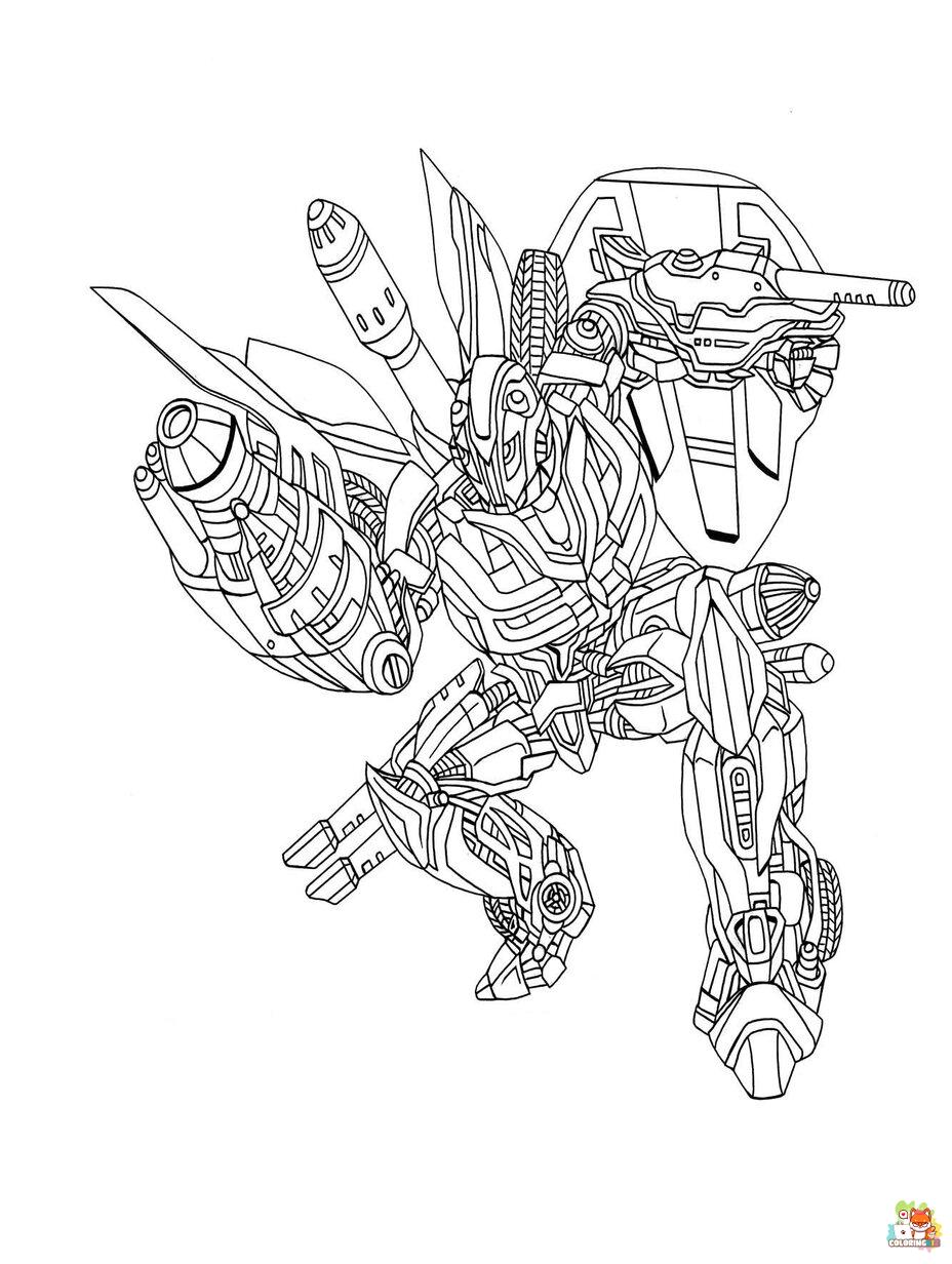 bumblebee transformer coloring pages 1