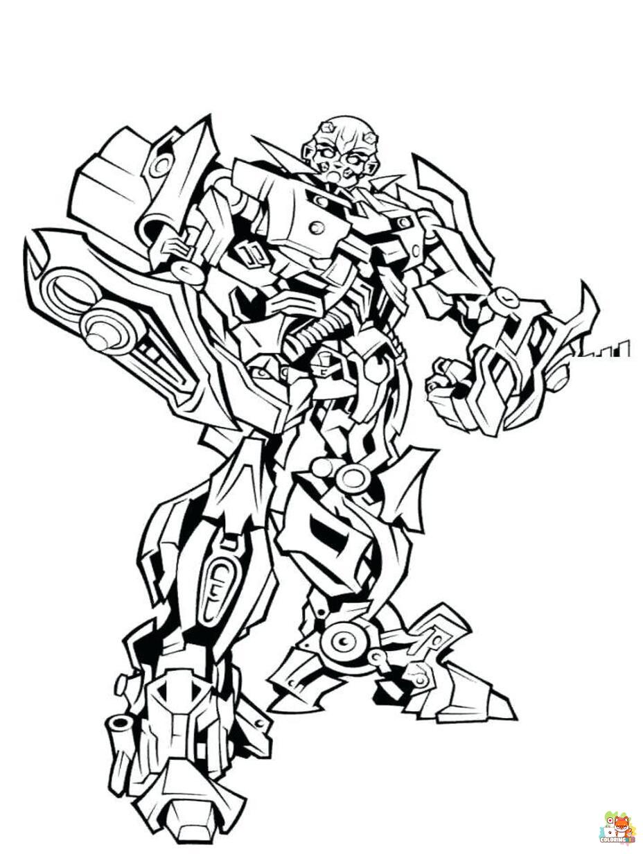 bumblebee transformer coloring pages printable free