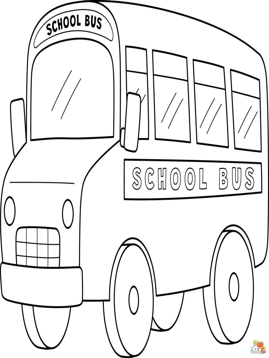 bus coloring pages 1