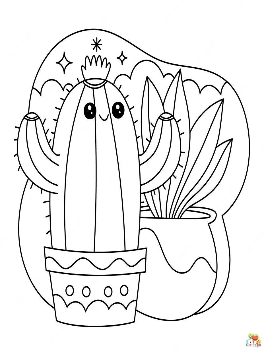 cactus coloring pages 2