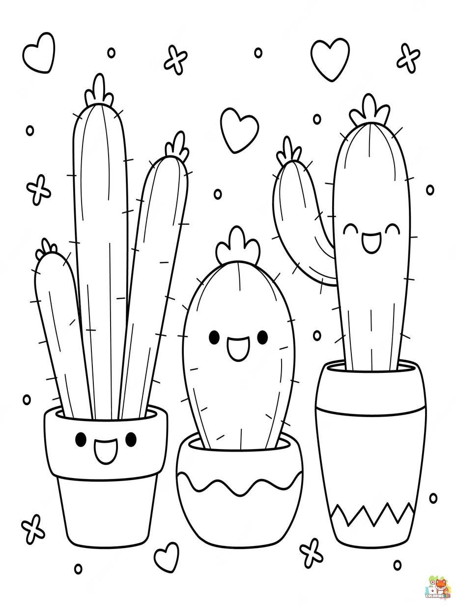 cactus coloring pages 4