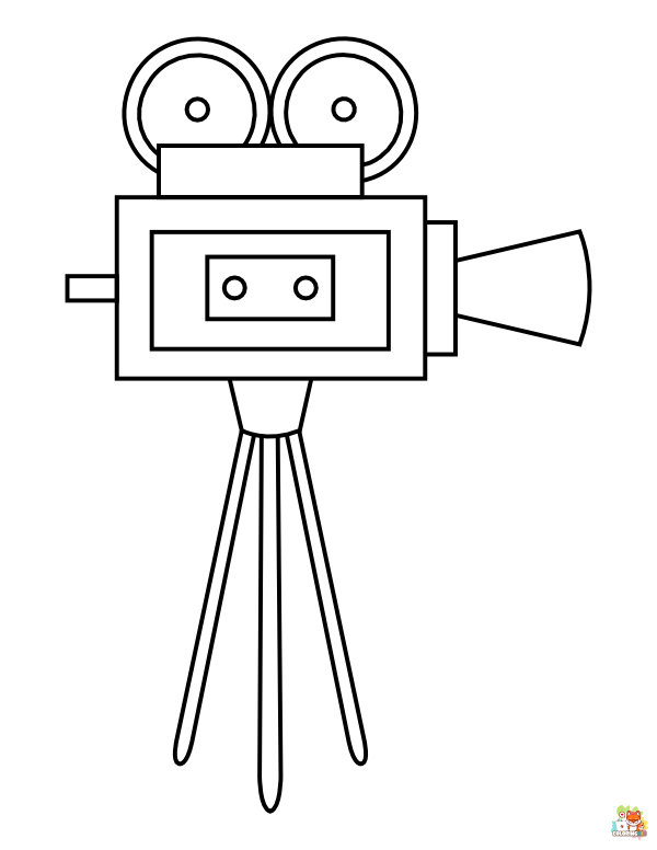 camera coloring pages 3