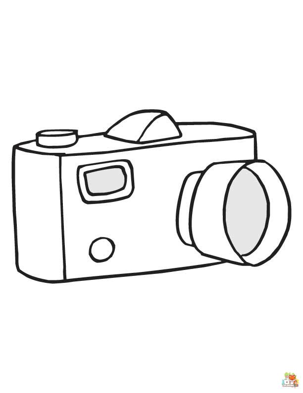 camera coloring pages printable free
