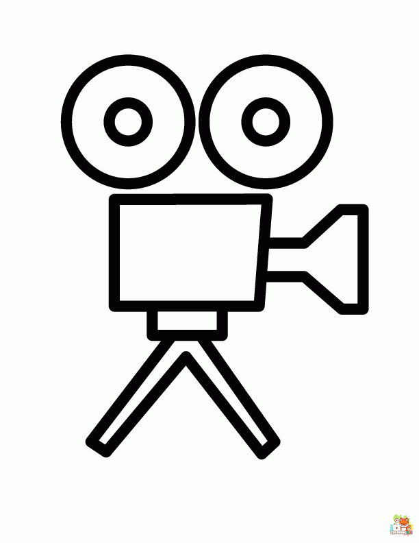 camera coloring pages printable