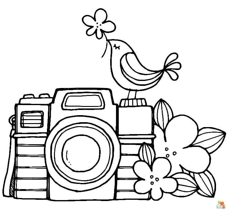 camera coloring pages to print