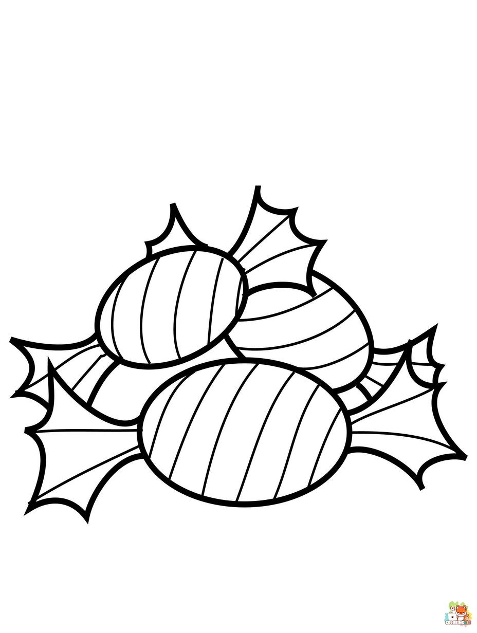 candies coloring pages free