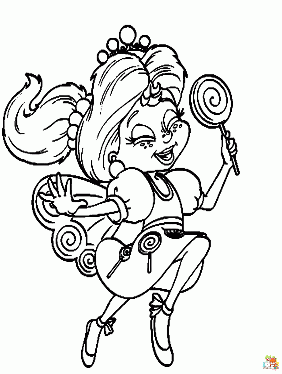 candyland coloring pages 2