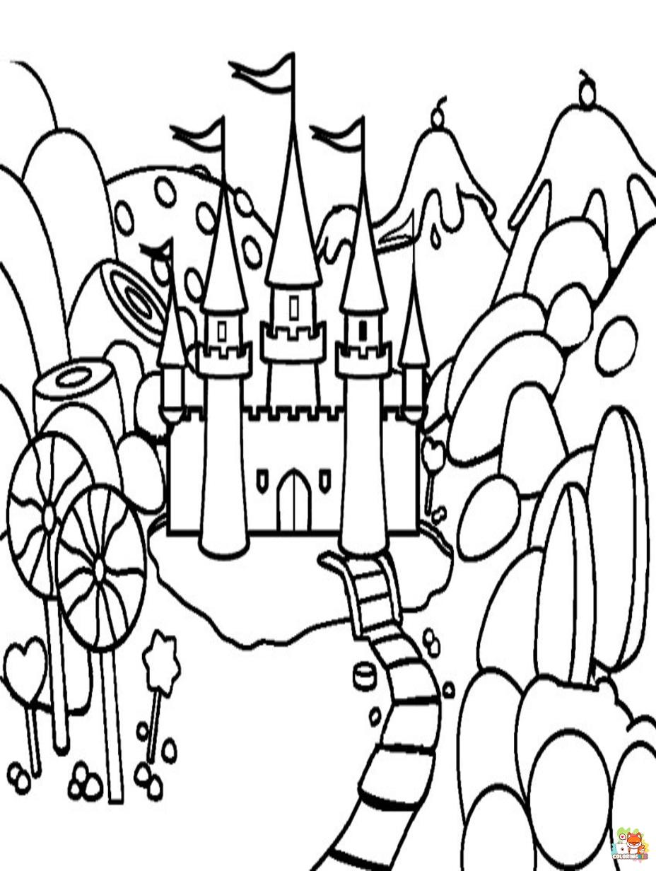 candyland coloring pages 4