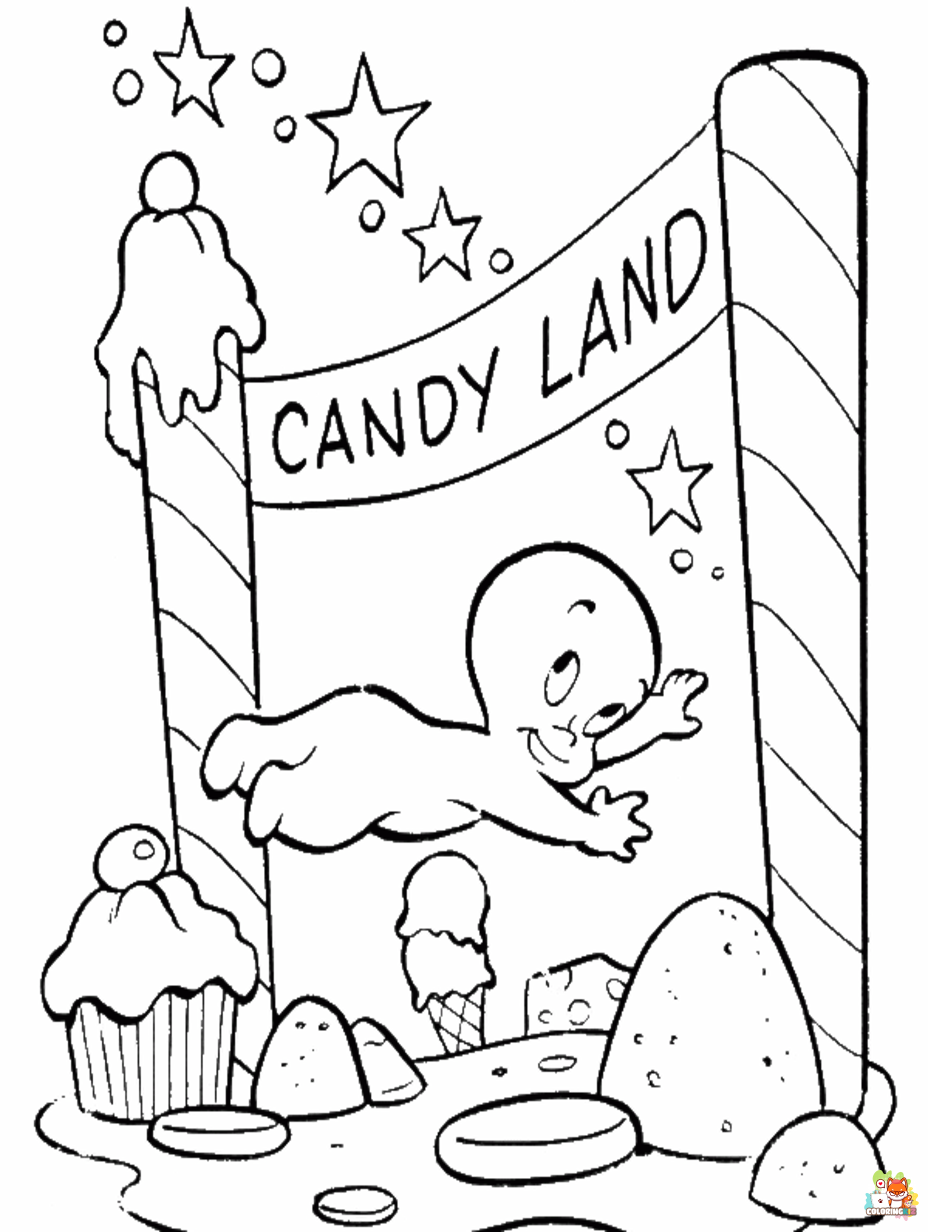 candyland coloring pages free