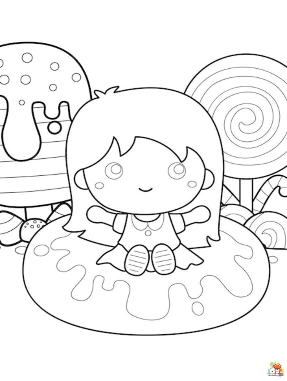 candyland coloring pages printable free